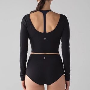 Lululemon arise long sleeve crop top